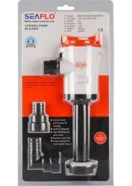 Seaflo Livar Pompası 800 Gph 12V / Düz