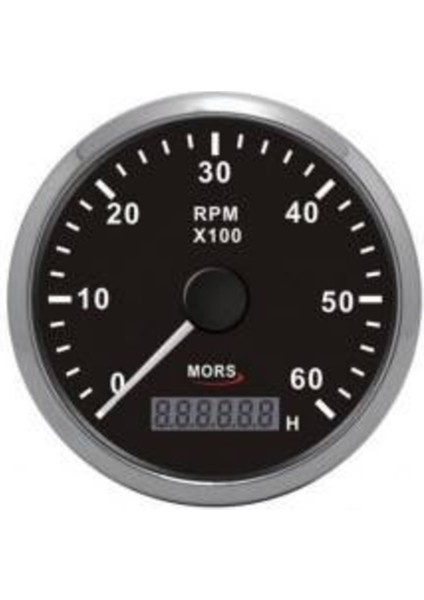 Mors Devir Göstergesi ve Motor Saati 6000RPM Siyah