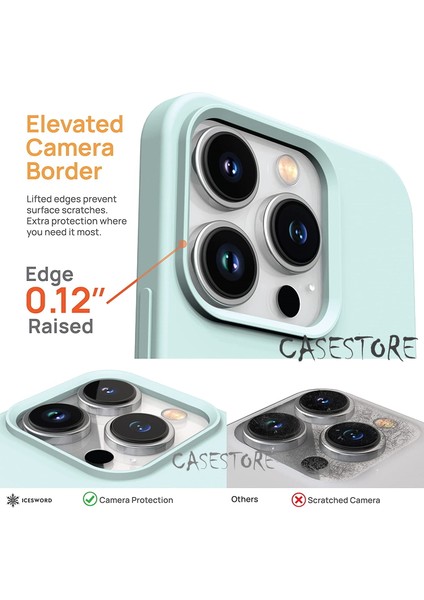 Iphone 14 Pro Max 6.7inç Uyumlu Kamera Lens Çıkıntılı Içi Kadife Silikon Soft Mat Renkli Liquid Yumuşak Şık Yeni Kapak Sıvı Süet