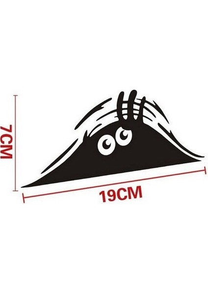 Bakan Göz Sticker Araç Yapıştırması