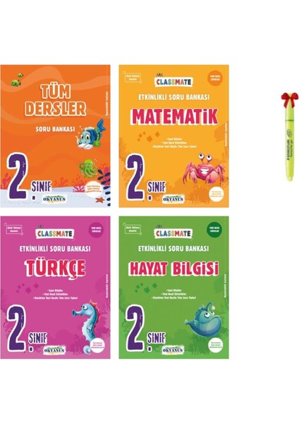 2. Sınıf Tüm Dersler Classmate Matematik Türkçe ve Hayat Bilgisi