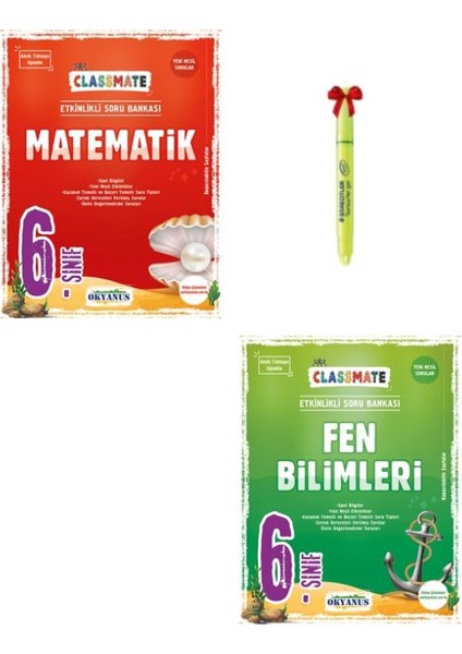 Okyanus Yayınları 6. Sınıf Classmate Matematik Fen Bilimleri Soru Bankası