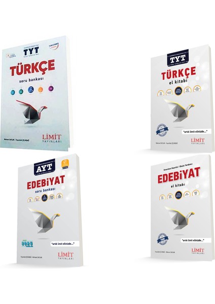 Limit Yayınları TYT AYT Türkçe Edebiyat Seti 4 Kitap