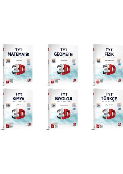 TYT Tüm Dersler Soru Bankası Seti 6 Kitap Bir Arada