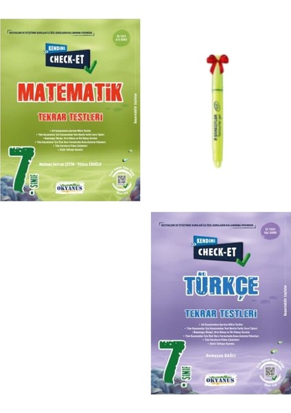 7. Sınıf Check-Et Matematik ve Türkçe Yaprak Testleri