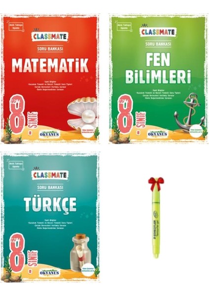 LGS 8. Sınıf Classmate Matematik Fen Bilimleri Türkçe Soru Bankası