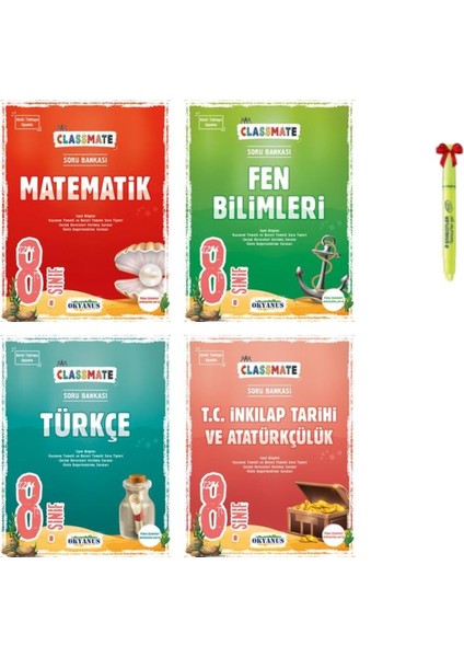 LGS 8. Sınıf Classmate Matematik Fen Bilimleri Türkçe İnkılap Soru Bankası
