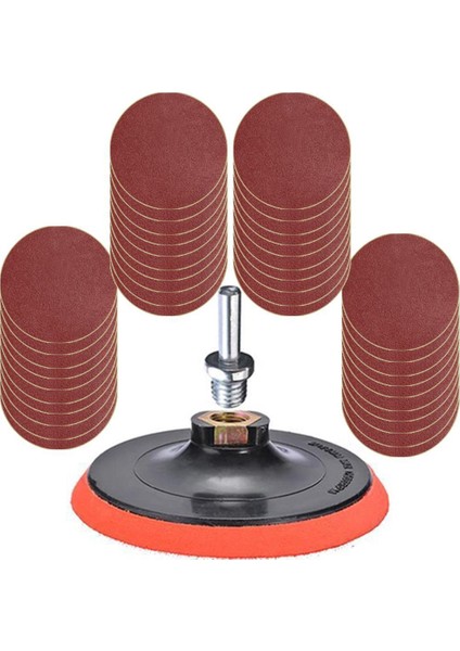 42 Parça 115 mm Cırt Zımpara Seti + Matkap Aparatı