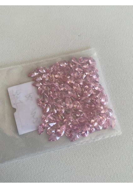 Armut Kesim Sentetik Taş 3X5MM 100 Adet Açık Pembe