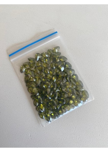 Armut Kesim Sentetik Taş 4X6MM 100 Adet Zeytin Yeşili modelleri