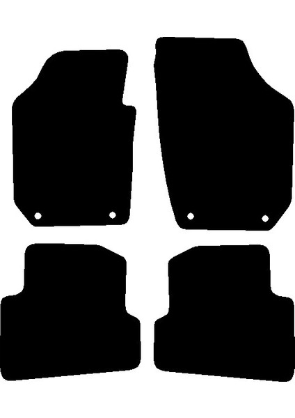 Skoda Fabia 2 2007-2014 Halı Paspas