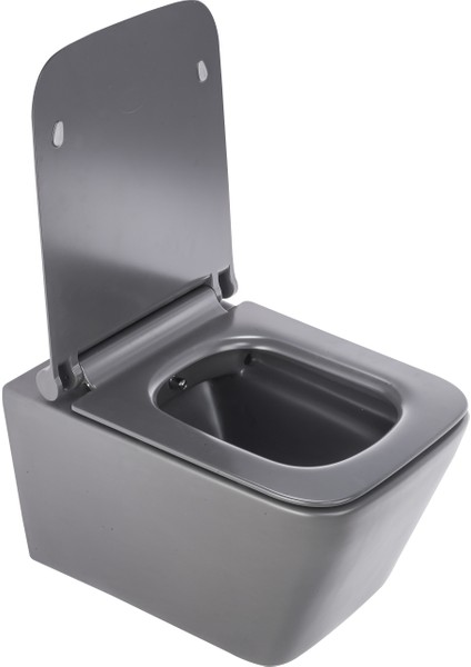 Pure Mat Gri Kanalsız Asma Klozet WH-776+SOFT Kapak fiyatları