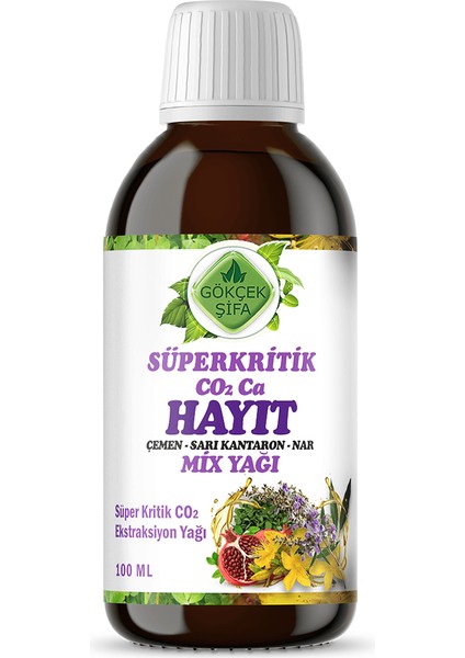 Hayıt Süperkritik Mix Yağı 100 ml (CHASTE TREE SUPERCRİTİCAL MİX OİL)