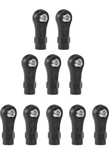 10 Adet Çubuk Uçları M4 Düz Genişlik Topları /10-4 Eksenel Rc Arabası (Yurt Dışından)
