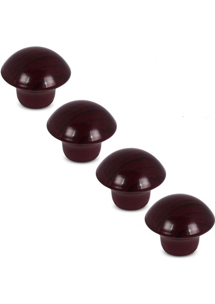 (4 Adet) Mantar Düğme Kulp Çekmece Dolap Kapak Kulpu Kulbu Maun