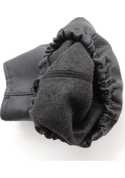 Unıversal Vites Körüğü Delikli Deri Her Araca Uyumlu Lastikli Delikli Deri Mavi Dikiş