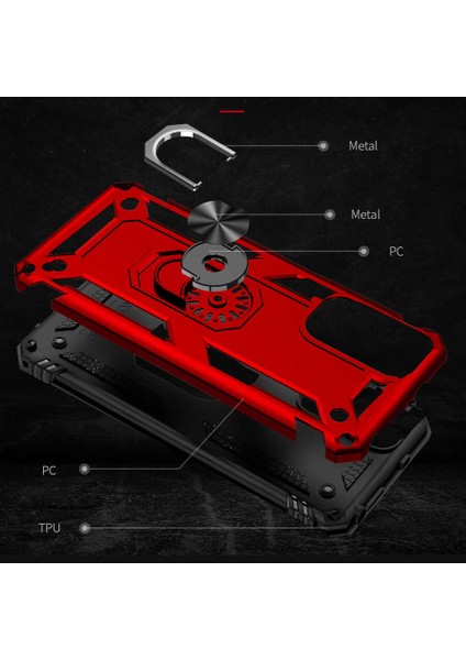 Xiaomi Redmi Note 11S Global Kılıf Vega Tank Sert Yüzüklü Standlı Zırh Koruma Kapak indirimleri