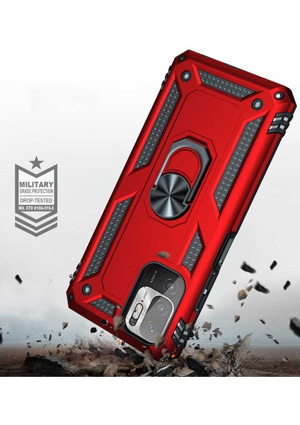 Xiaomi Poco M3 Pro Kılıf Vega Tank Sert Yüzüklü Standlı Zırh Koruma Kapak fiyatları