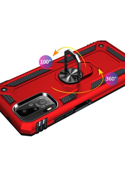 Xiaomi Redmi Note 10S Kılıf Vega Tank Sert Yüzüklü Standlı Zırh Koruma Kapak fırsatları