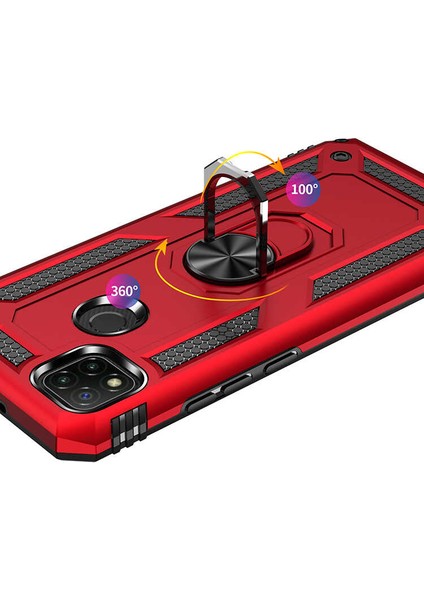 Xiaomi Redmi 9c Kılıf Vega Tank Sert Yüzüklü Standlı Zırh Koruma Kapak fiyatları