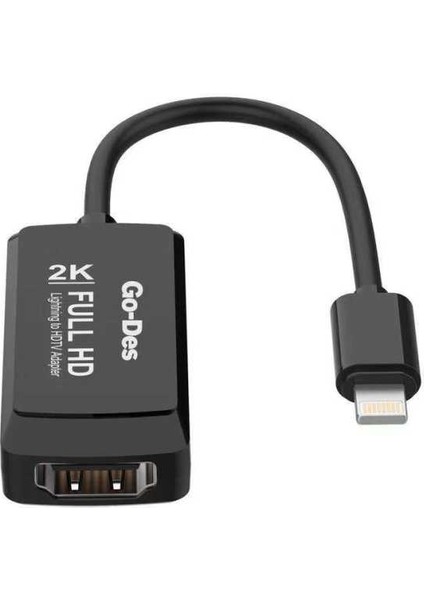 Go Des GD-8275 Lightning HDMI 2k Dönüştürücü Adaptör Lightning Av Kablo