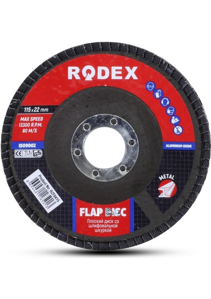 Spiral Taşlama Cırt Zımpara Inox Metal Kesici Flap Disk 18 Parça