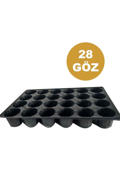 28 Göz (25 Adet) Viyol Fide Yetiştirme Viyolü Fidan Yetiştirme Kabı Çilek Sebze Meyve Süs Bitkisi Skulent Fidelik