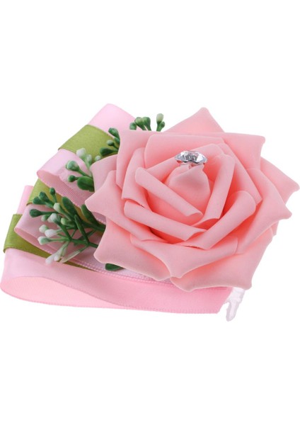 Ipek Gelin Bileği Korsage Nedime El Çiçekleri Düğün Dekoru Pembe indirimleri