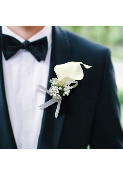 Gelin Buket Boutonniere Prom Corsage 3 Pcs fiyatları