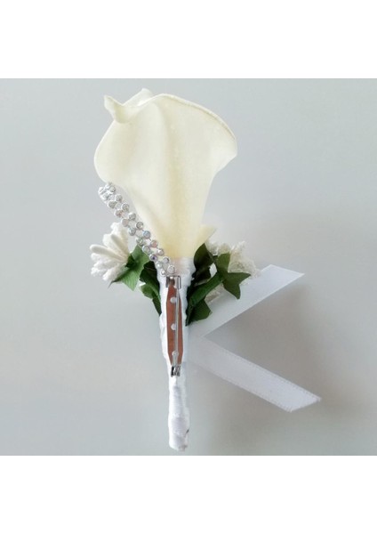 Gelin Buket Boutonniere Prom Corsage 3 Pcs fırsatları