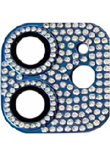 Apple Iphone 11 Için Renkli Taşlı Kamera Lens Koruyucu