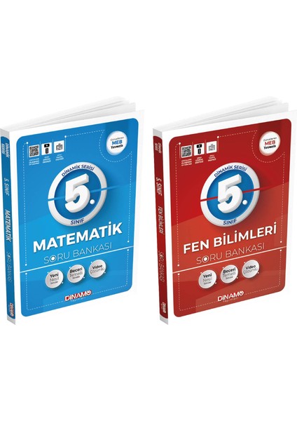 5. Sınıf 2023 Matematik+Fen Bilimleri Soru Bankası Tamamı Yeni Nesil Sorular 2 Li Set