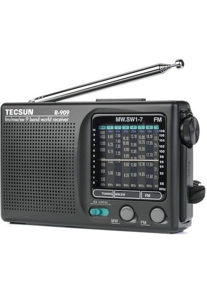 2020 Yeni Tecsun R 909 R909 Radyo Taşınabilir Radyo Fm / Mw / Sw 9 Bant Kelime Alıcısı Retro Pocket Stereo Radyo Uygun Radyo | Radyo (Yurt Dışından)