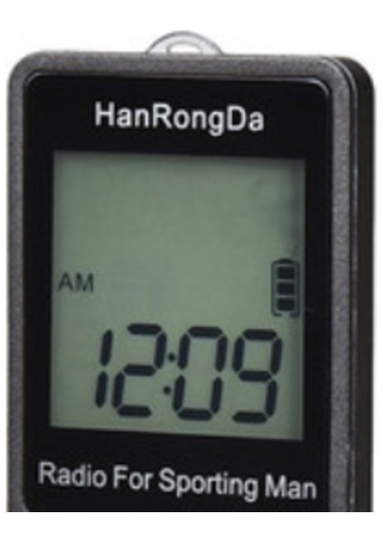 Hanrongda Radyo Fm / Am Radyo Taşınabilir Radyo Alıcısı LCD Ekran Kilidi Düğmesi Cep Radyo Kulaklık Spor Pedometre | Radyo (Yurt Dışından)