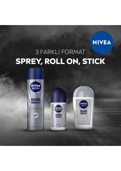 Roll On Sprey Deodorant Silver Protect 50 ml; Ter ve Ter Kokusuna Karşı 48 Saat Anti-perspirant