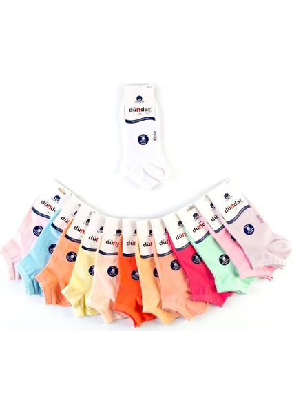 Plus Kadın Penye Patik Beyaz 12'li