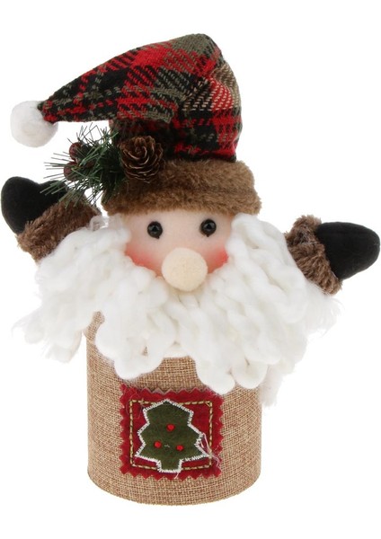 Noel Şeker Kutusu Claus Hediyeleri Paketler Konteyner Ana Partisi Masa Dekor Çocuk Hediyeleri - Noel Baba (Yurt Dışından)