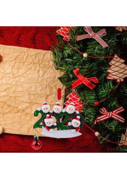 2020 Noel Ağacı Asılı Süsler Karantina Santa Aile Kişiselleştirilmiş 5 Santa (Yurt Dışından) fiyatları
