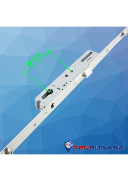 Pvc Kapı Ispanyolet Barelli 92 AKS180 cm