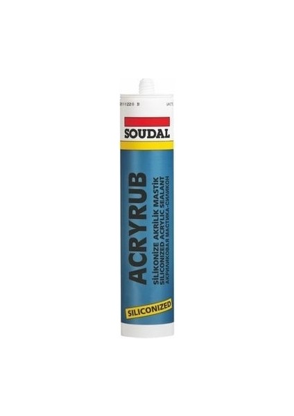 Soudal Acryrub Silikonize Mastik 500 gr Beyaz