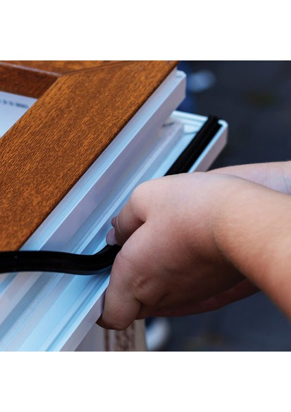 pvc Kapı Pencere Fitili Contası Kauçuktur 25 Metre 5mm Ince Siyah