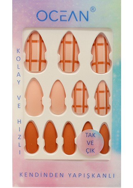 Takma Tırnak Tak Ve Çık Kendinden Yapışkanlı - 734