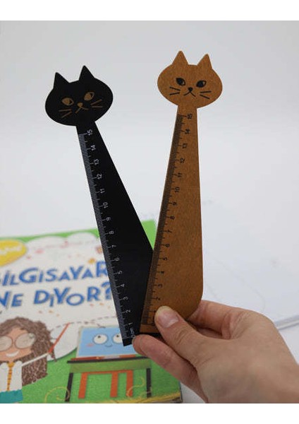 Ahşap Kedi Cetvel