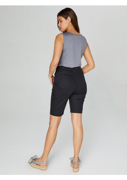 Normal Bel Slim Fit Şort 00061-2