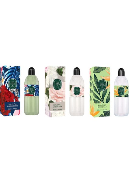 Kolonya Paris Gecesi, Gardenya ve Beyaz Çay Pet Şişe 400 ml
