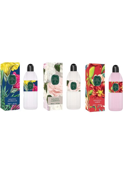 Kolonya Hatıralar, Gardenya ve Amber Pet Şişe 400 ml