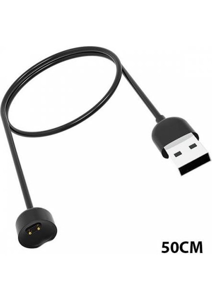 Güçlü Manyetik 50CM Xiaomi Mi Band 6 USB Şarj Kablosu