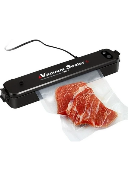 Vacuum Sealer Ev Tipi Vakumlama ve Yapıştırma Makinesi + 10 Adet Vakum Poşeti