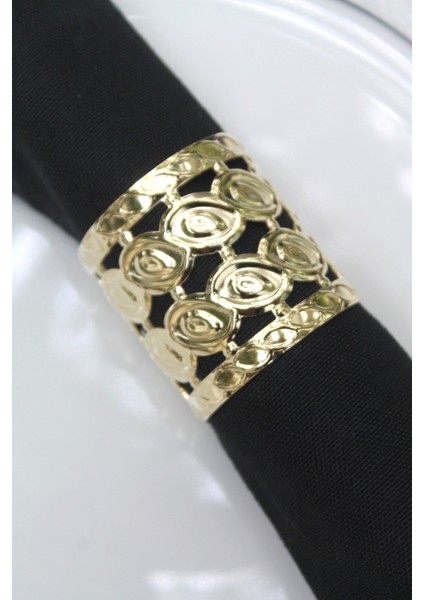 6 Adet Gold Loving Luxury Metal Peçete Halkası fiyatları