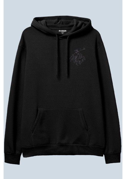 Grim Reaper Siyah Oversize Kapüşonlu Sweatshirt Hoodie fiyatları